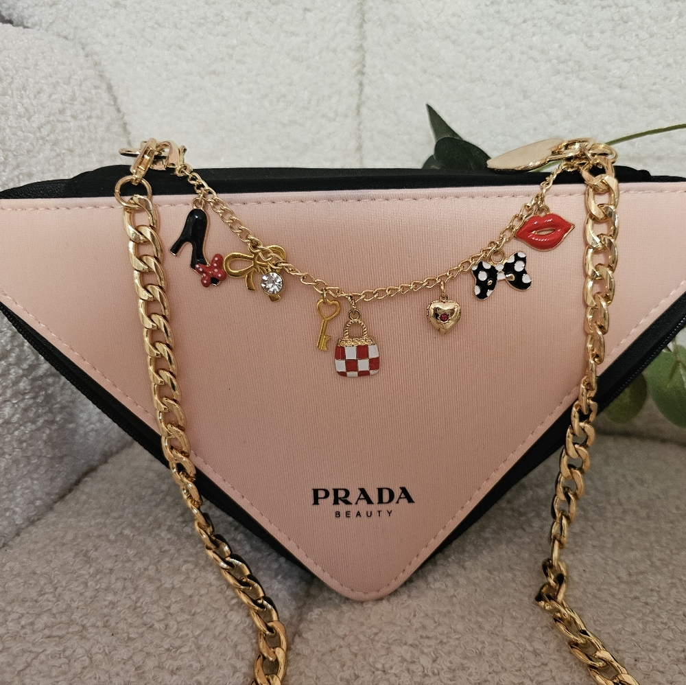 Prada Beauty Triangular Pouch. - Picture 2 of 12